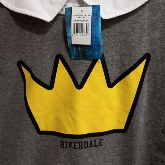 Riverdale Gray Jughead Veronica Crown Dress - Picture 2 of 6